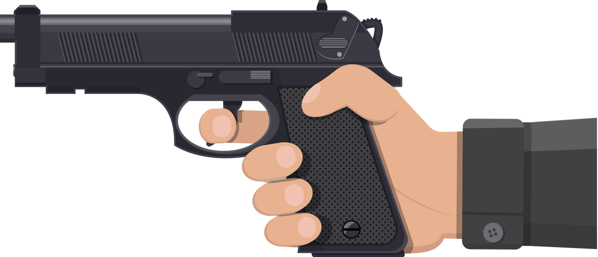 Pistol Gun, Automatic Modern Handgun